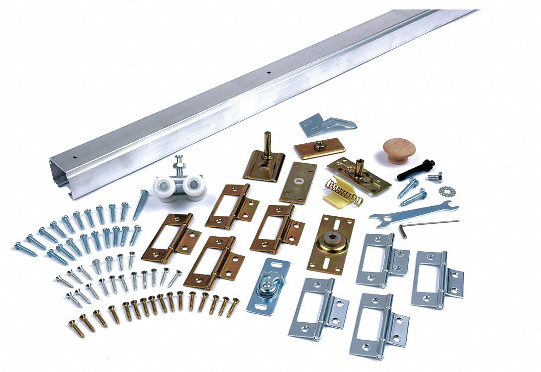 Track Kit: 3 ft Lg, 1 7/8 in Wd, 1 3/8 in Ht, 75 lb Max Wt, Top