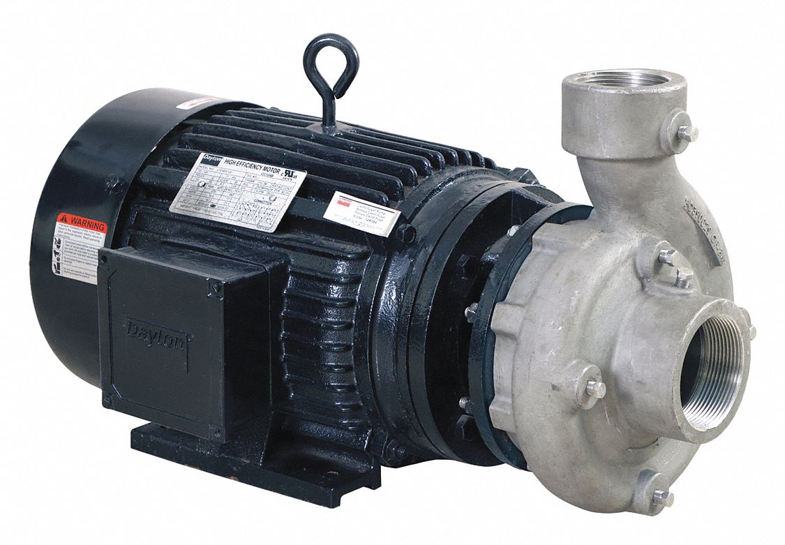 CENTRIFUGAL PUMP, 7 1/2 HORSEPOWER, 208-230/460V AC, 2 IN, 1 1/2 IN INTAKE/DISCHARGE
