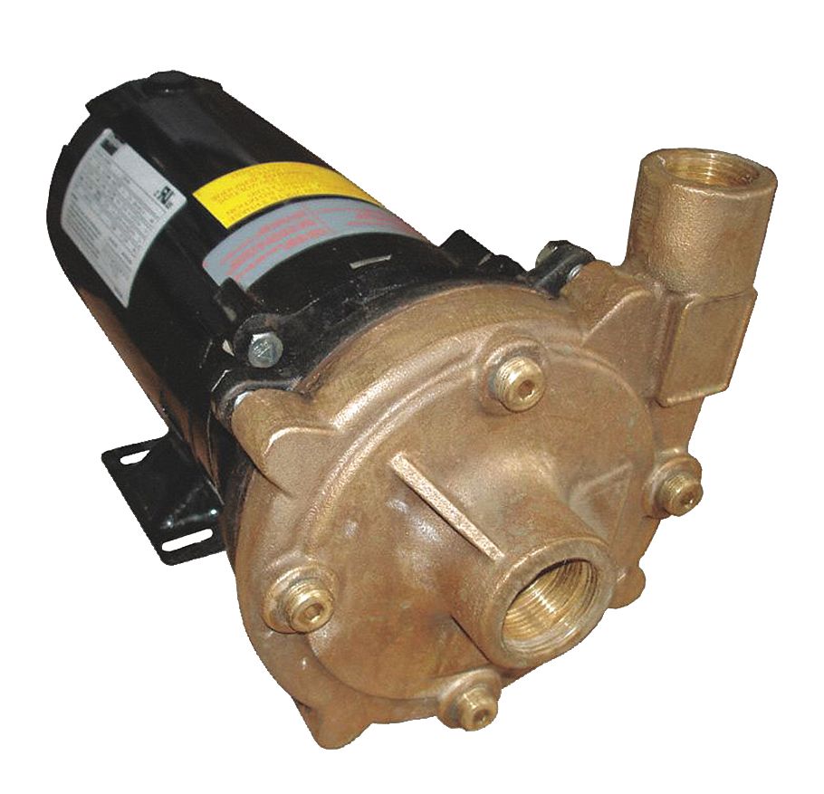 STRAIGHT CENTRIFUGAL HIGH HEAD PUMP, 1 HORSEPOWER, 230/460V AC, 1 1/4 IN, 1 IN INTAKE/DISCHARGE