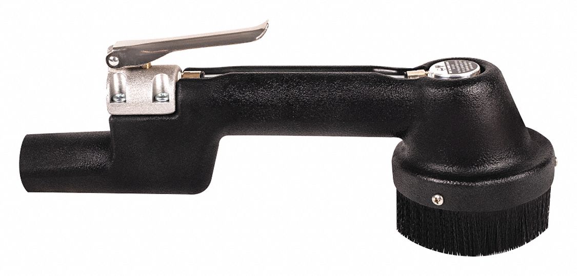 BRUSH, PLASTIC, FOR 1¼ IN HOSE DIAMETER, 12 13/16 IN L, 5 IN W, 3½ IN D, 5 IN DIAMETER