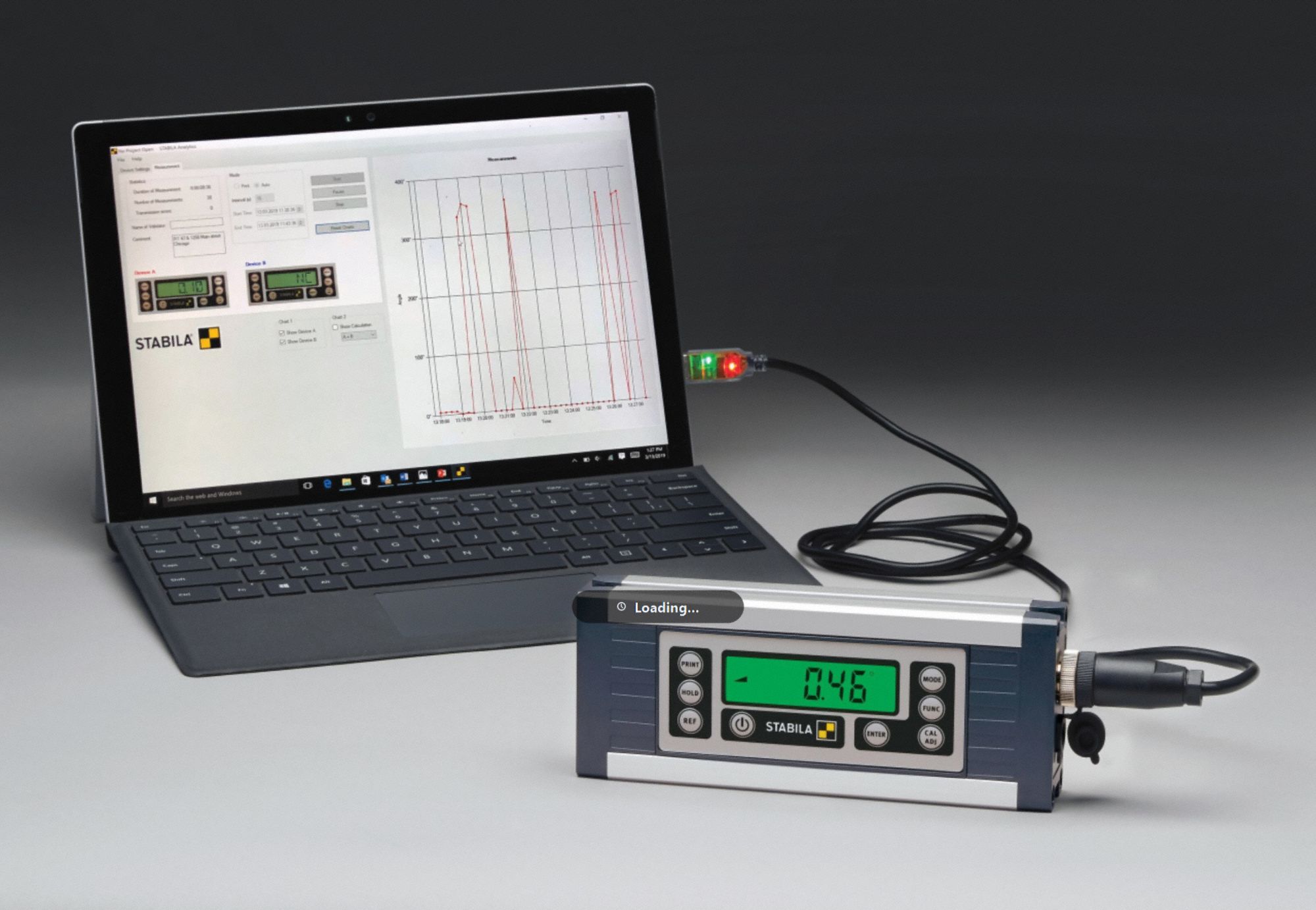 STABILA Digital Protractor, Operation Type Digital, Range 360° to 360