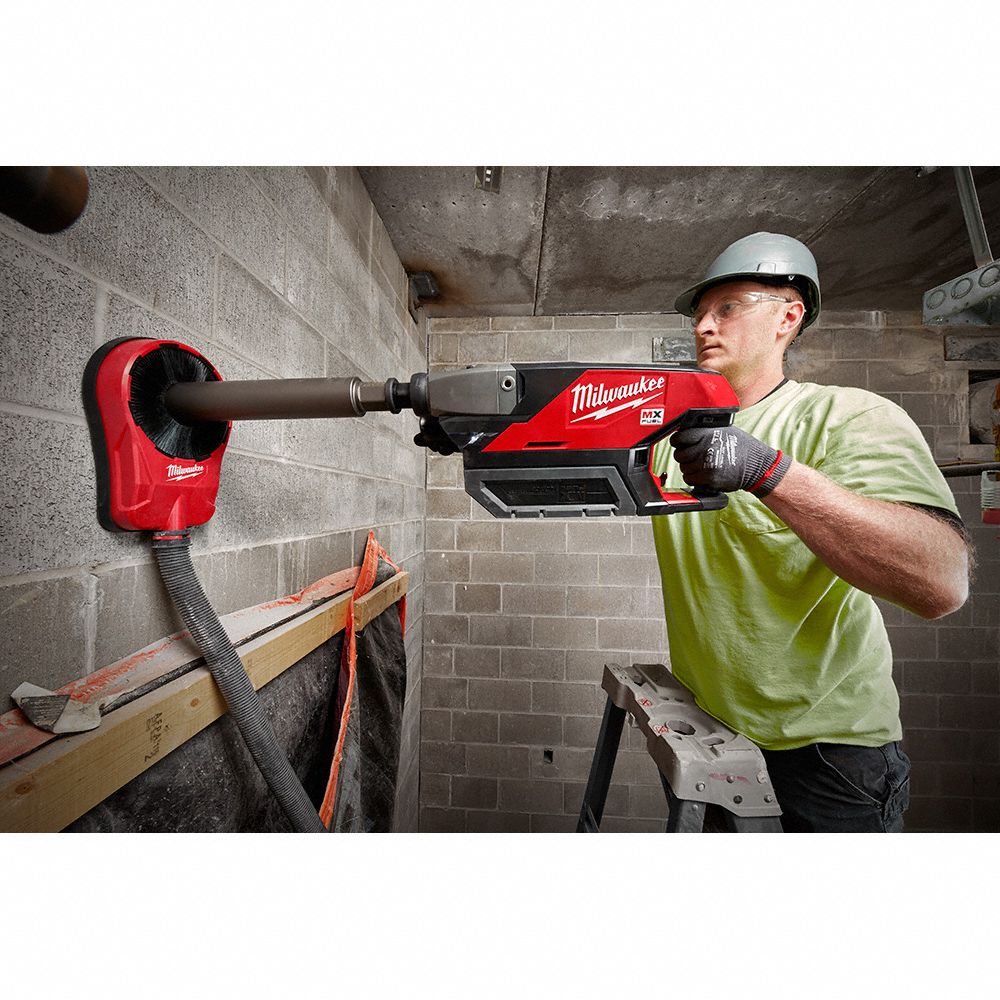 MILWAUKEE Coring Drill Kit Rig, MX FUEL Redlithium, 6 in Coring Capacity in Concrete 55JL68