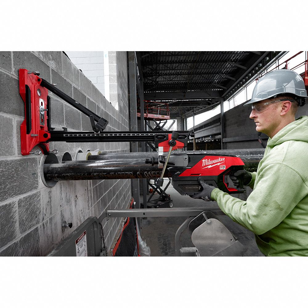 MILWAUKEE Coring Drill Kit Rig, MX FUEL Redlithium, 6 in Coring Capacity in Concrete 55JL68