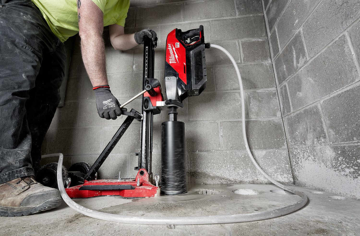 MILWAUKEE Coring Drill with Stand, 1550 No Load RPM 55JL68MXF3012CXS Grainger