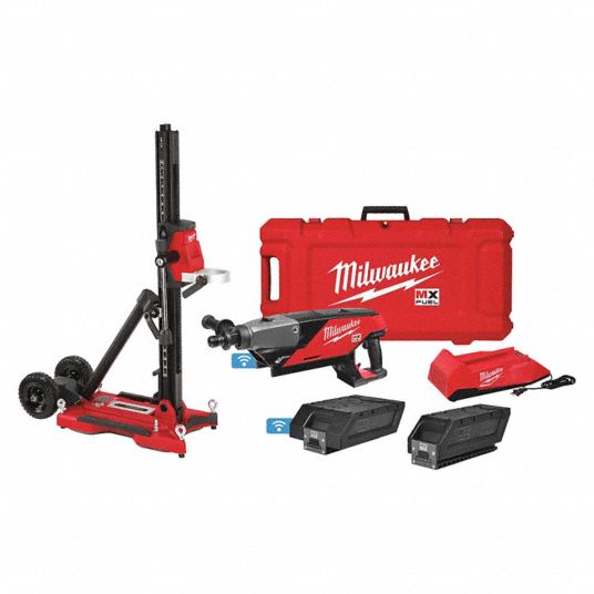 MILWAUKEE Coring Drill with Stand, 1550 No Load RPM - 55JL68|MXF301 ...