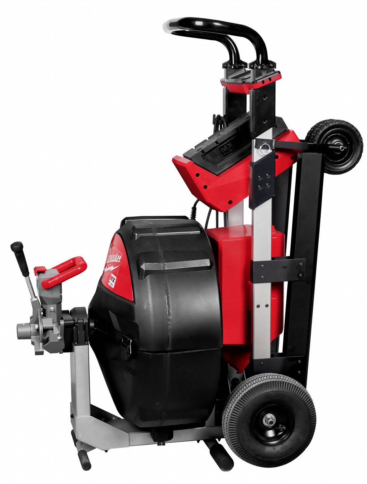 MILWAUKEE Drain Cleaning Machine, Drain Line I.D. Size Range 2 in to 8