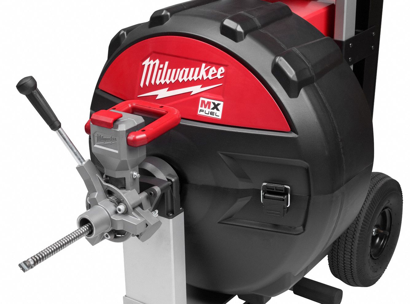 MILWAUKEE Drain Cleaning Machine, Drain Line I.D. Size Range 2 in to 8