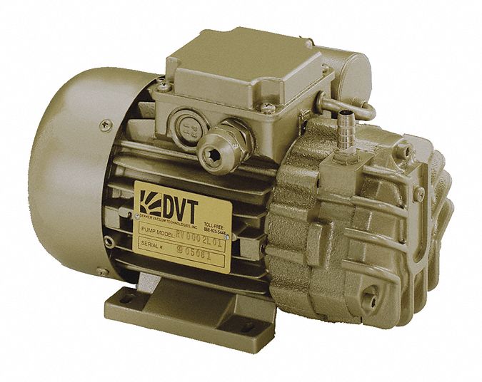 DEKKER VACUUM TECHNOLOGIES, INC., 0.6 hp, 1 Phase, Vacuum Pump 55JN42