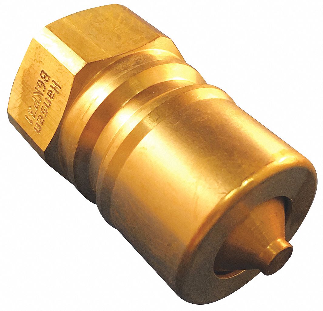 EATON HANSEN, 3/8 in Coupling Size, Brass, Hydraulic Quick Connect