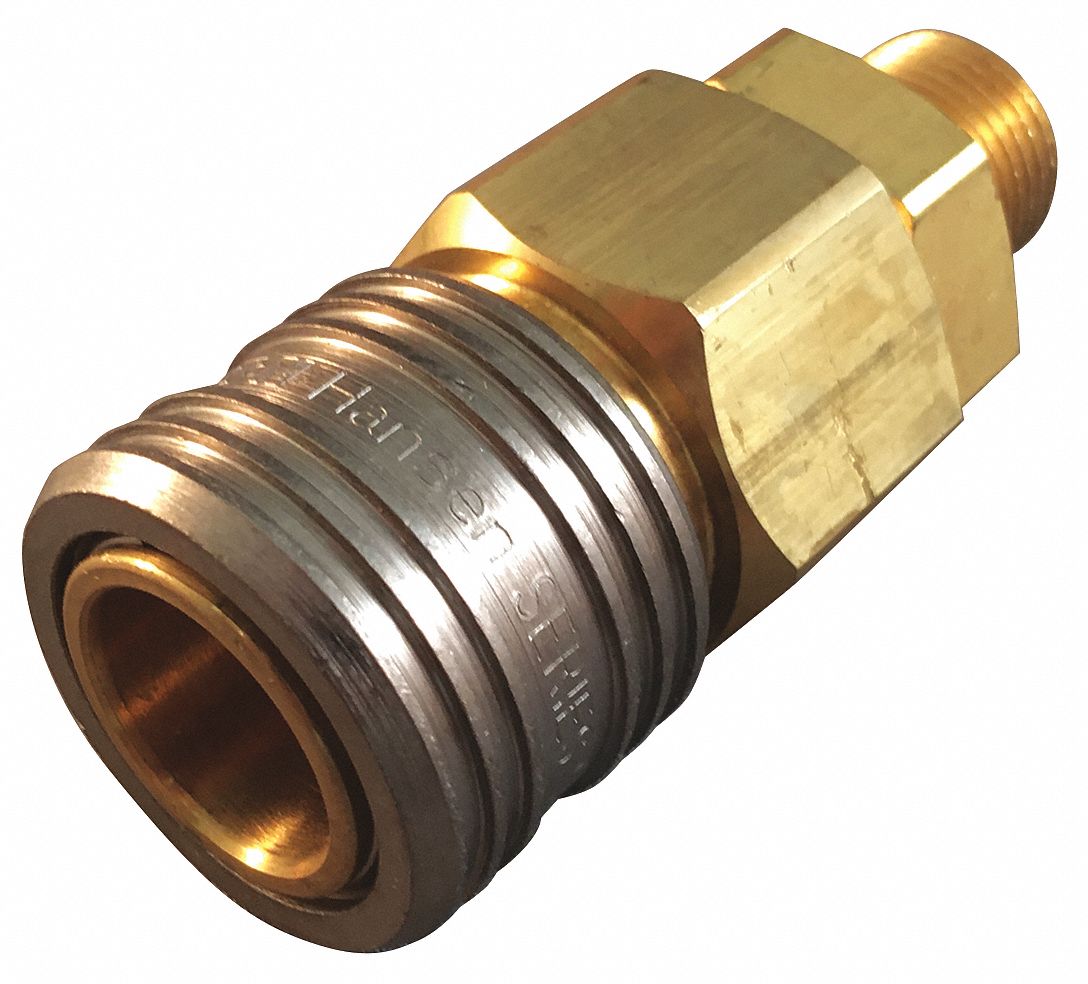 WEATHERHEAD, 1/2 in Coupling Size, Steel, Hydraulic Quick Connect Hose ...