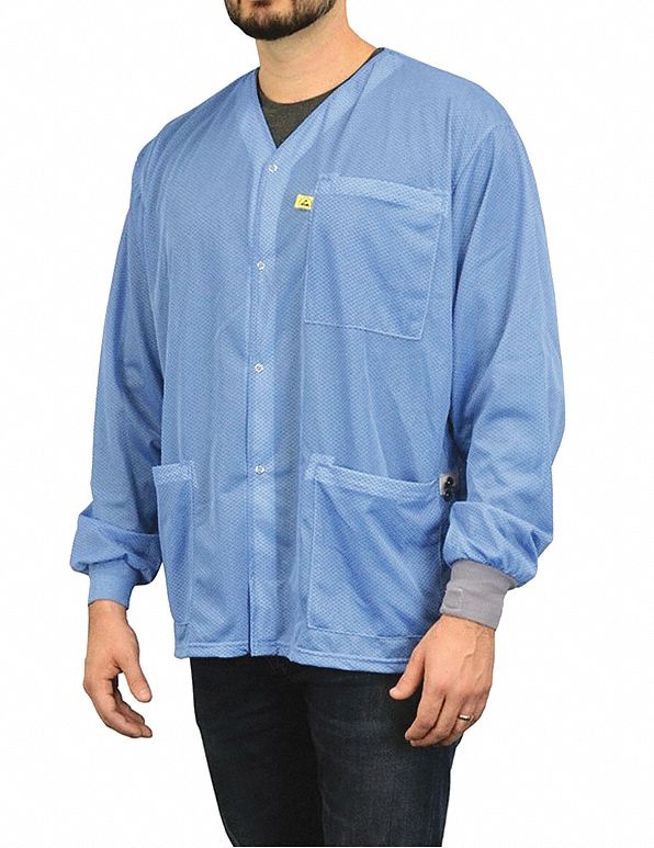 SCS, Nylon, 3 Pockets, Disposable Lab Coat 55JZ52770109 Grainger