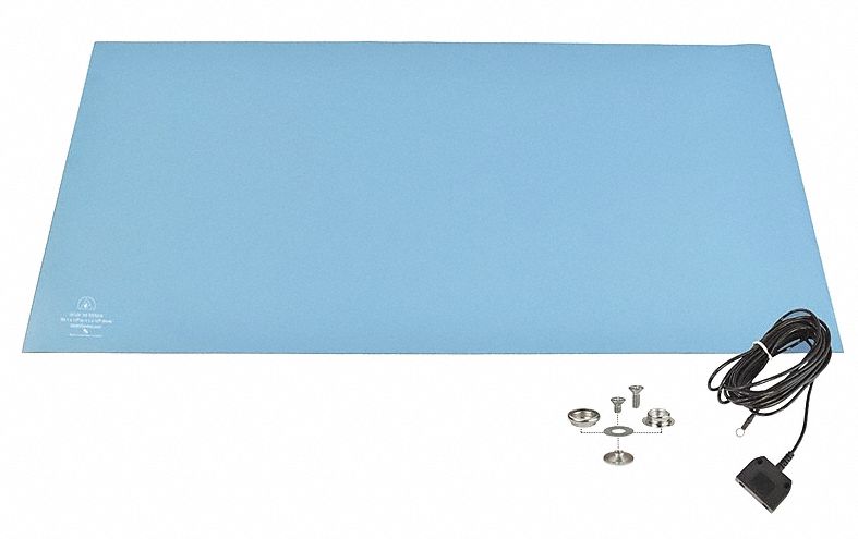 STATIC DISSIPATIVE MAT,BLUE,24 W