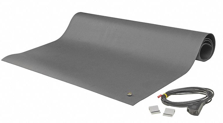 STATIC DISSIPATIVE MAT,GREY,24 W