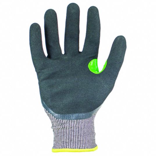IRONCLAD Knit Gloves: XS ( 6 ), ANSI Cut Level A2, 3/4, Double Dipped ...