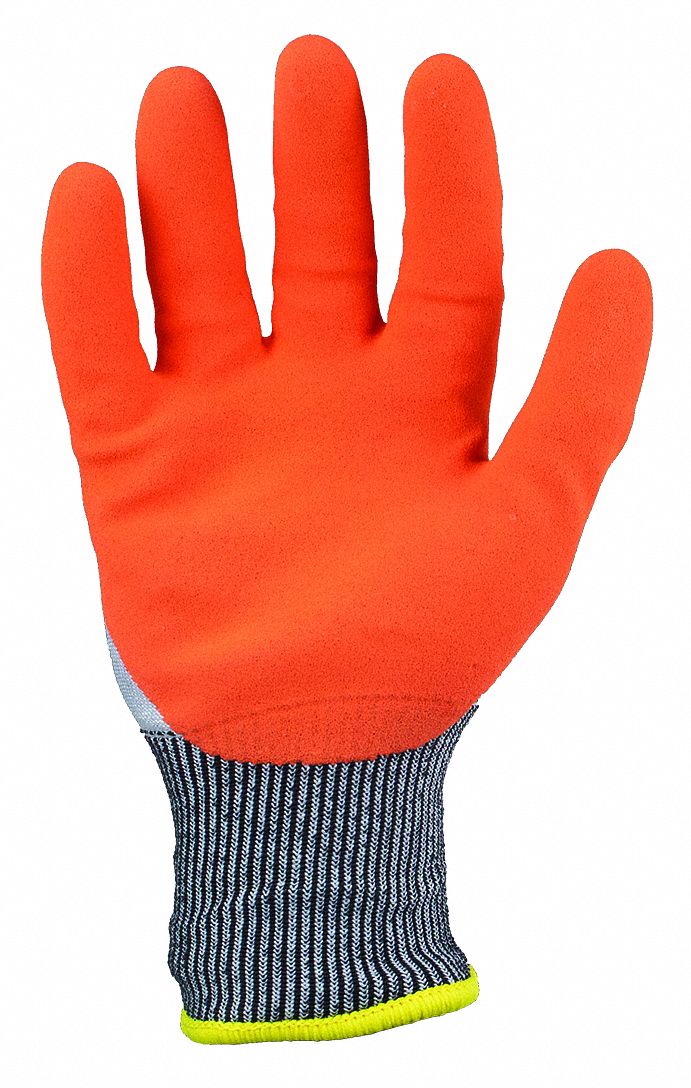 Coated Gloves: 2XL ( 11 ), Palm, Dipped, Latex, HPPE ( 13 ga ), ANSI Cut Level A6, 1 PR