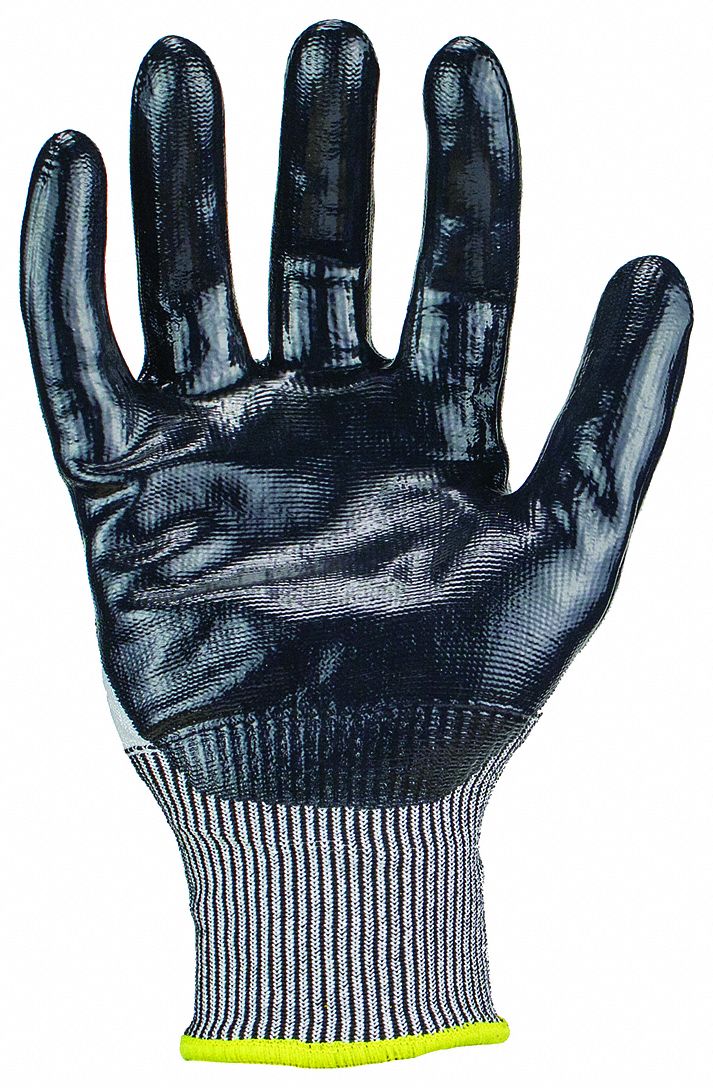 KNIT GLOVES,NITRILE,15 GA,PR