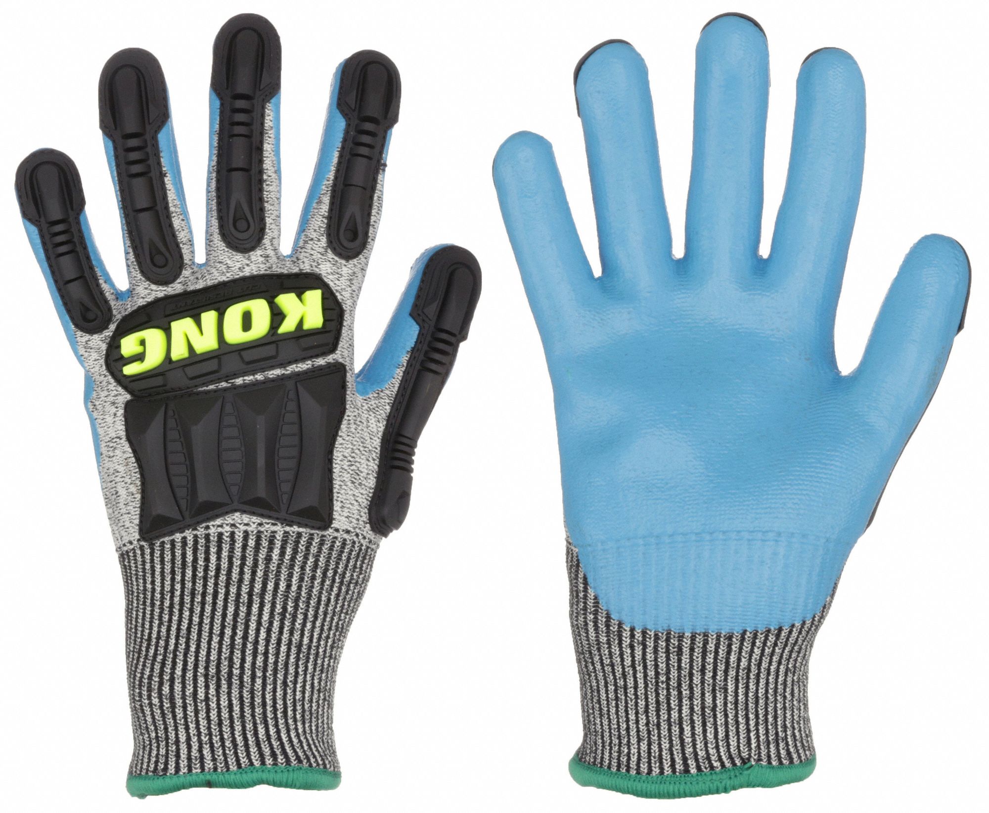 Coated Gloves: 2XL ( 11 ), Palm, Dipped, Foam Nitrile, HPPE ( 13 ga ), Foam, Gray, 1 PR