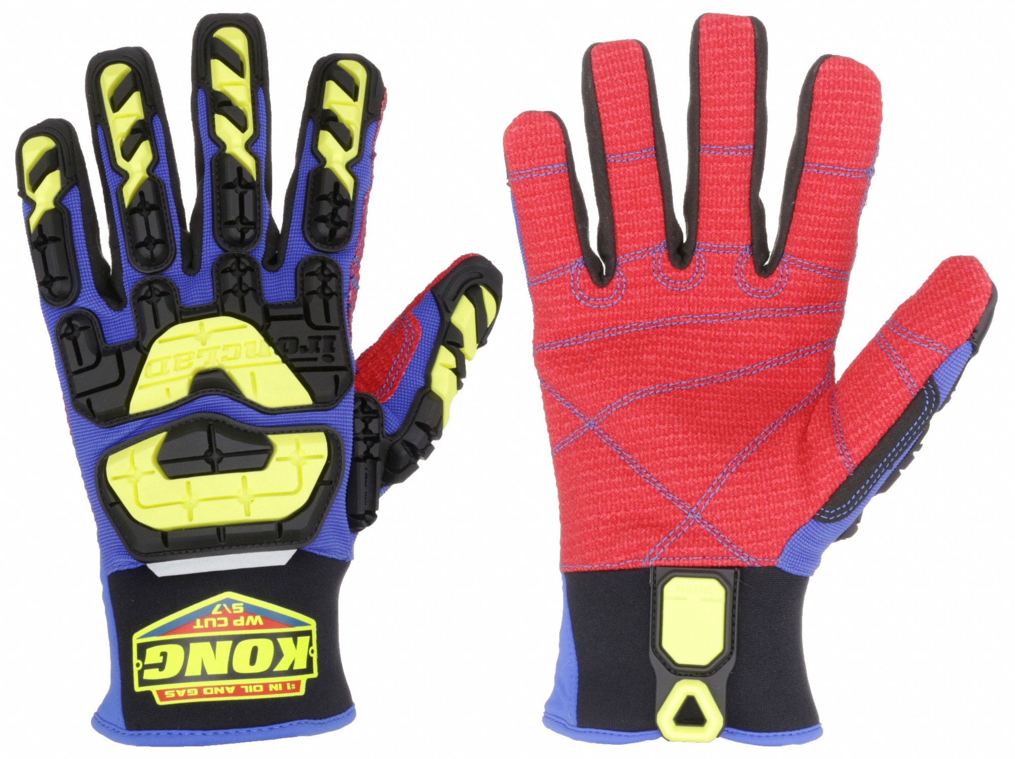 Mechanics Gloves: Nylon/Polyurethane,