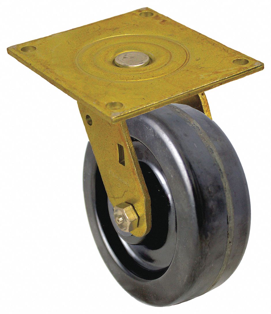 5 in Wheel Dia., 1000 lb, Standard Plate Caster 55KC10P21SPH050R16