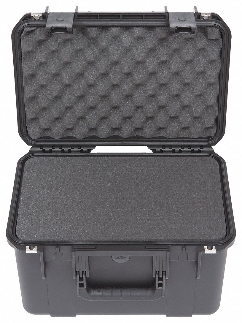 Protective Case: 10 in x 16 in x 10 in Inside, Pick and Pluck, Black, No Wheels, 8 lb Wt, IP67