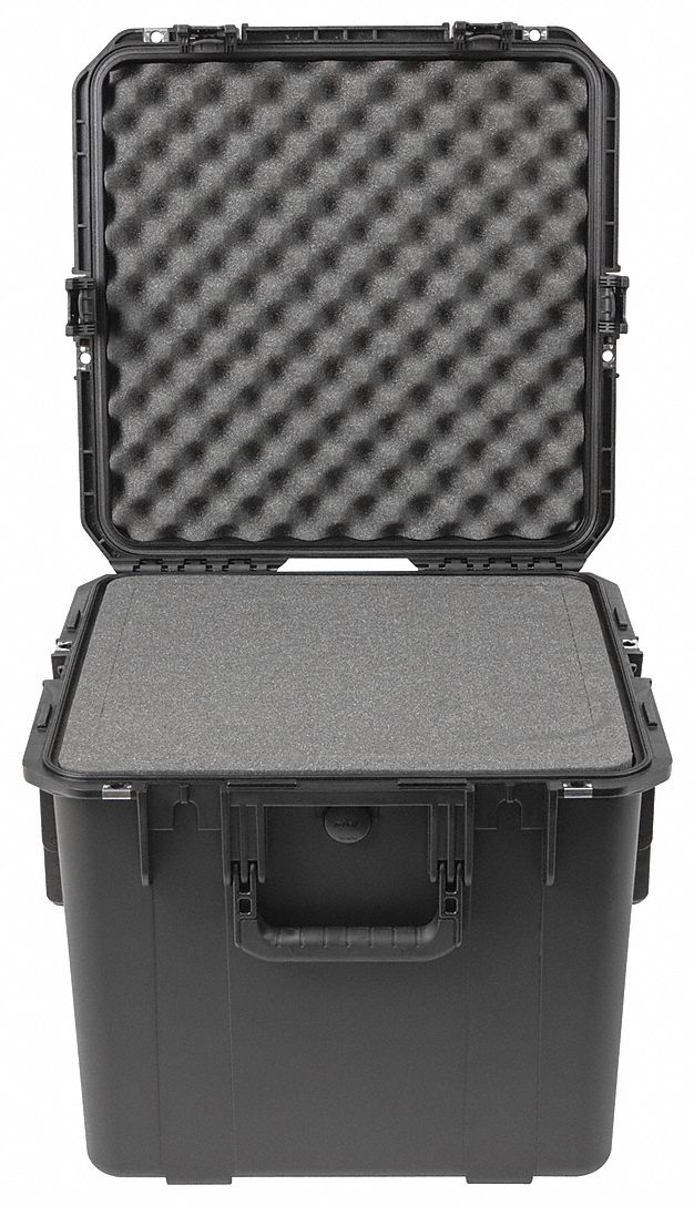 Protective Case: 17 in x 17 in x 16 in Inside, Pick and Pluck, Black, No Wheels, 17 lb Wt, IP67