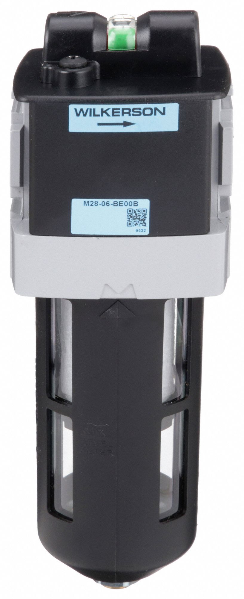 Oil Removal Filter: Coalescing, 3/4 in NPT, 0.5 micron, 72 cfm, 150 psi Max Op Pressure