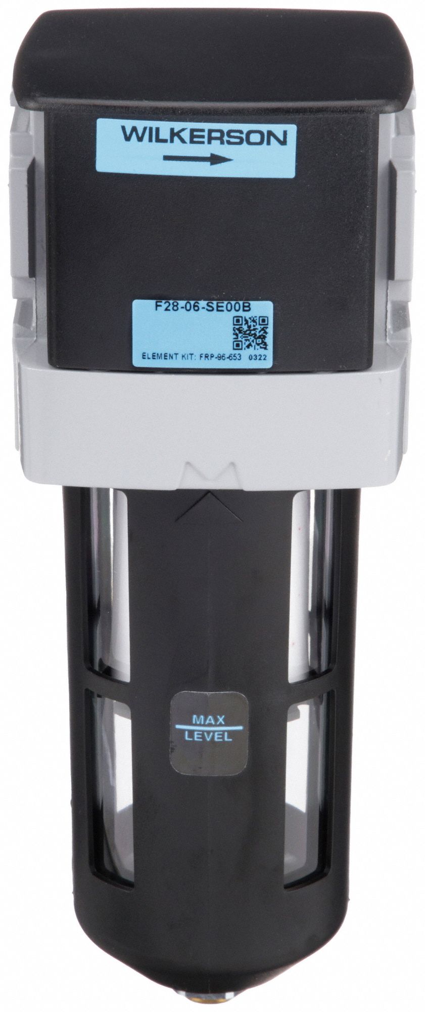 General Purpose Filter: Particulate, 3/4 in NPT, 5 micron, 145 cfm, Plastic Bowl, F28