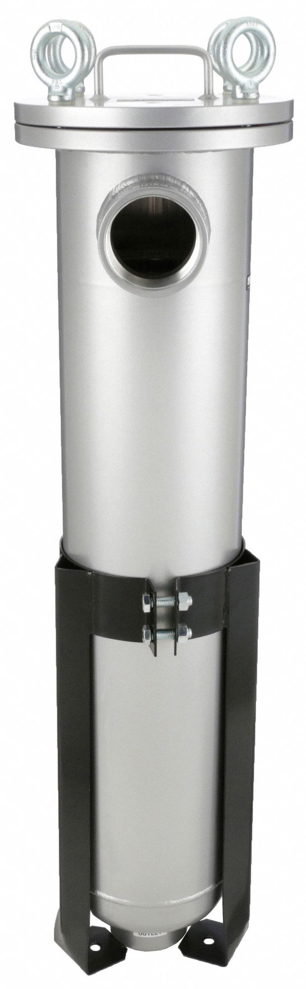 Bag Filter Housing: Aluminum, Bag Trade Size 2, 3 in, NPT, 200 gpm, 150 psi
