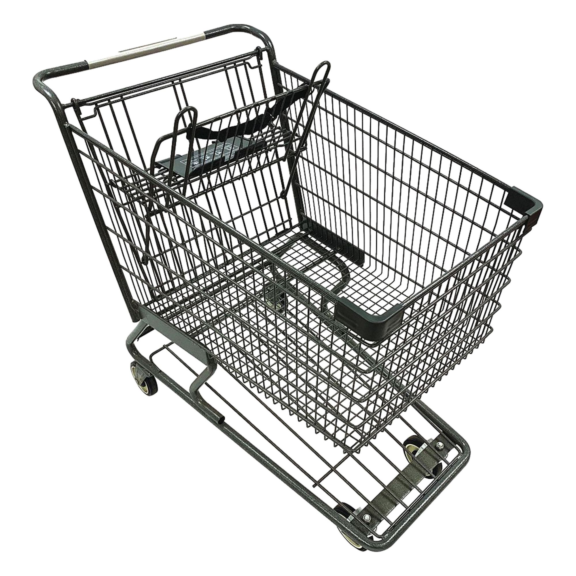 500 lb Load Capacity, Powder Coated, Shopping Cart - 55KE11|WMP-180L-EC ...