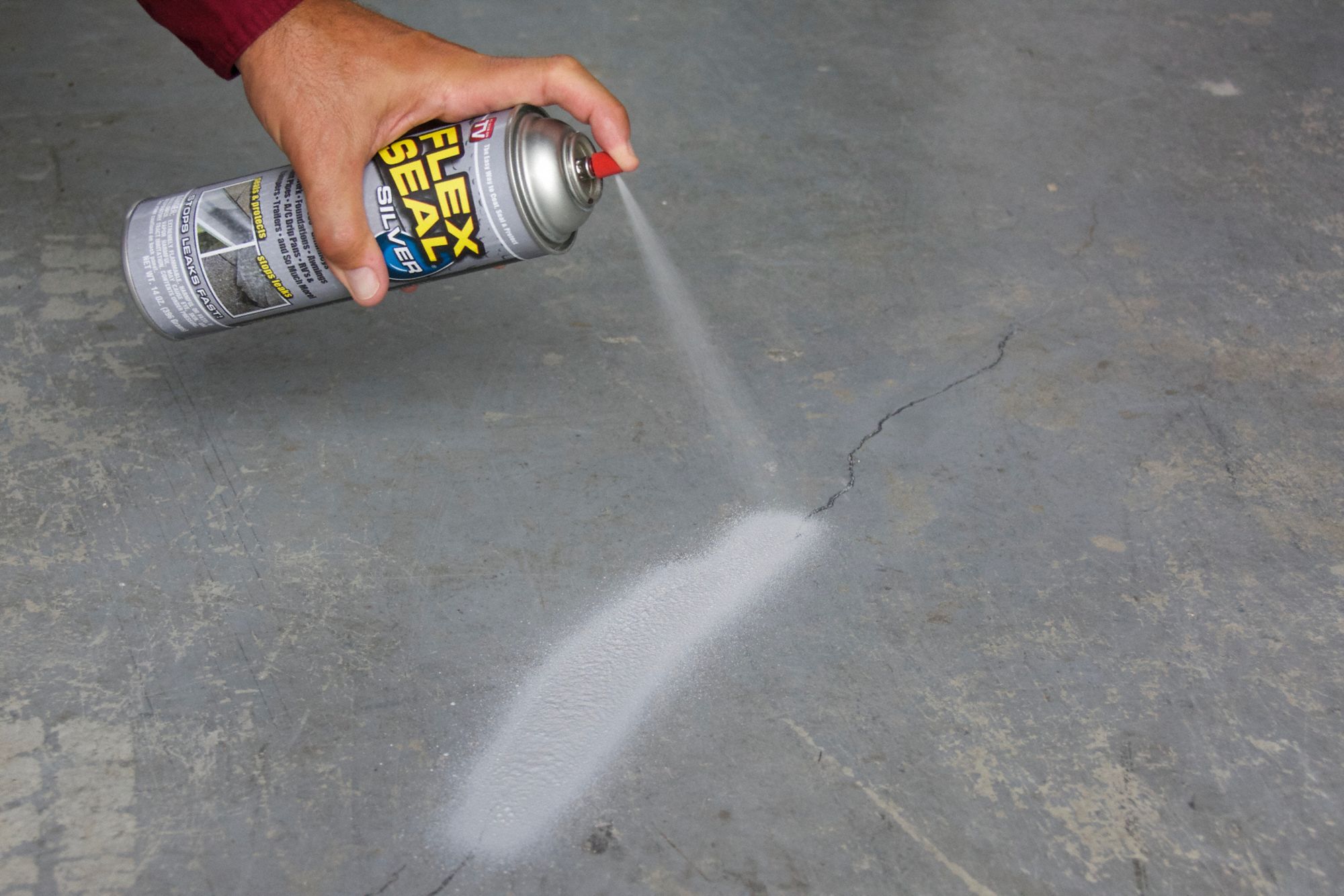 FLEX SEAL Leak Sealer Rubber, Gray, 14 oz Container 55KE47FSGRYR20