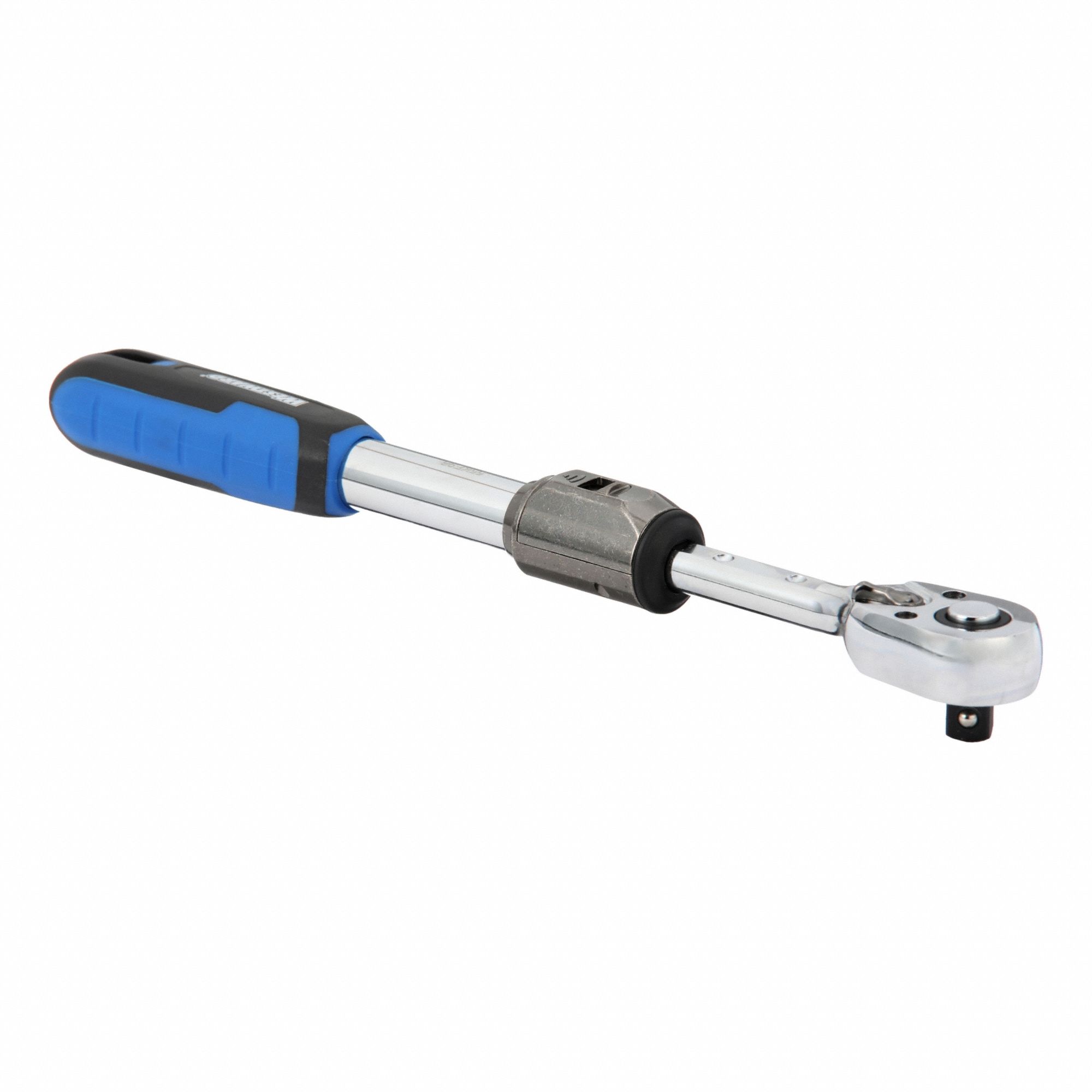 Hand Ratchet: Pear, Reversible, 13 1/2 in Overall Lg, Chrome, 5° Min Arc Swing