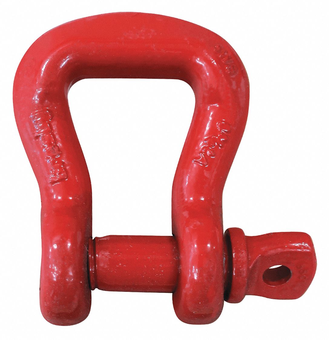 CROSBY Sling Shackle: Sling Shackle, 6,500 lb Working Load Limit, 1 in_2 in  Compatible Sling Wd, Red