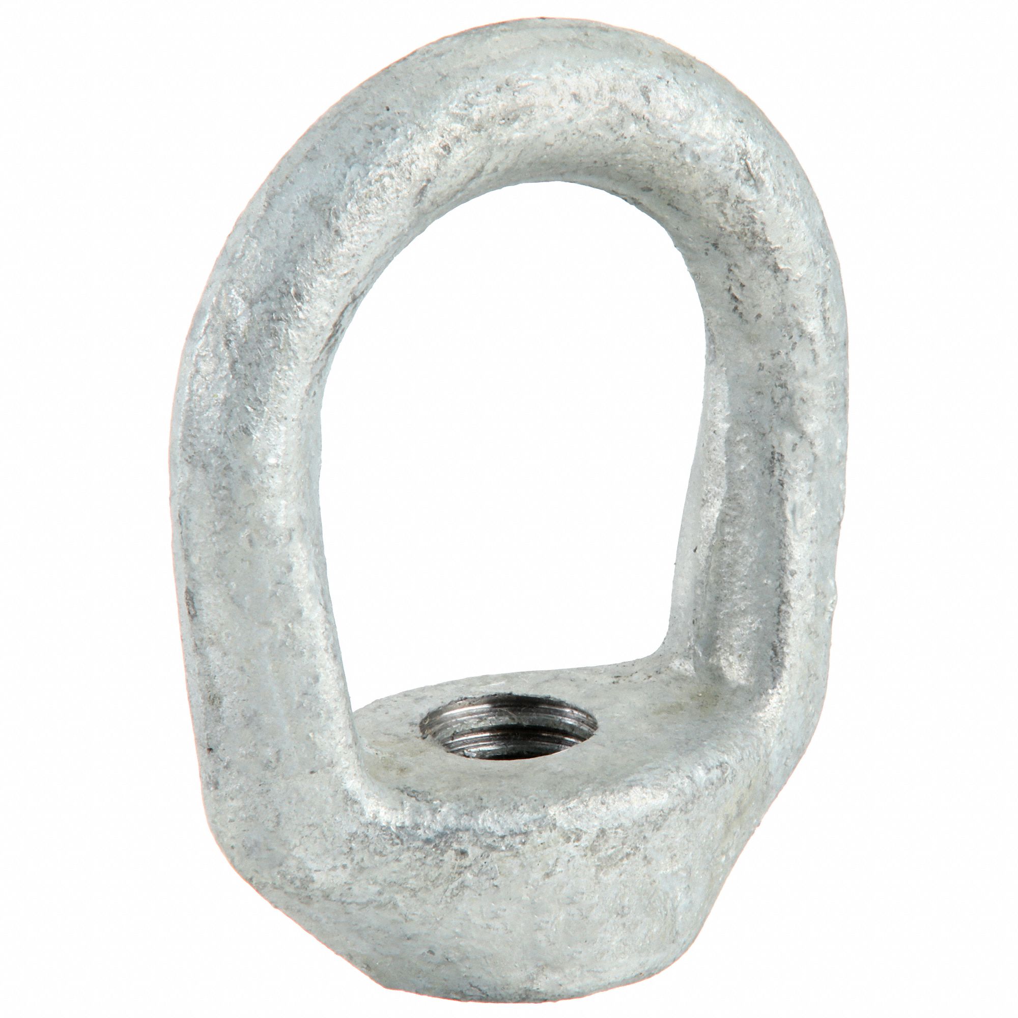 EYE NUT, 1½" THREAD, STEEL, HOT DIPPED GALVANIZED, OVAL, 3⅛ IN EYE ID, 7 1/16 IN H