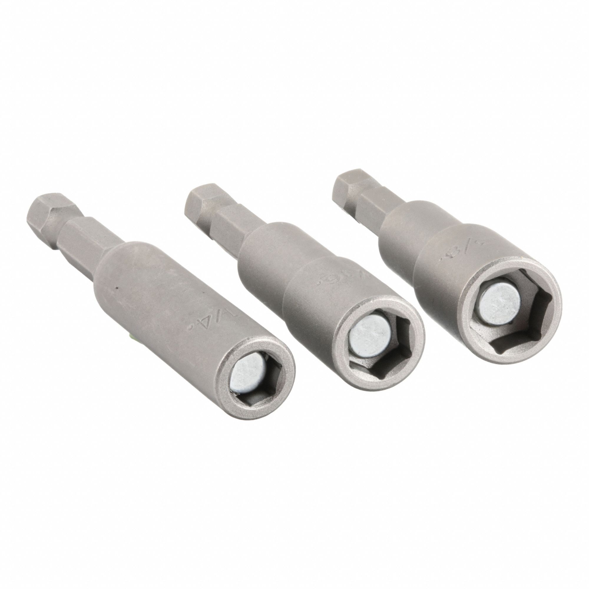 Nutsetter: Nutsetter, Imperial, 1/4 in_3/8 in_5/16 in Fastening Size, Hex, 1/4 in Shank Size