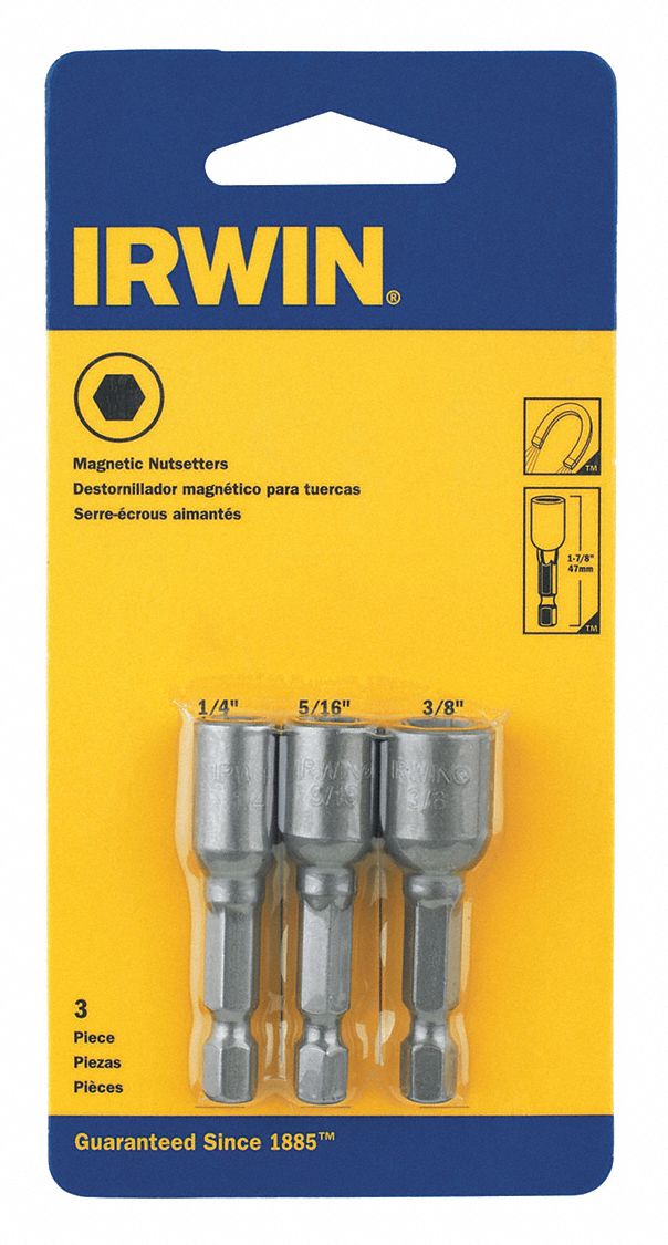 IRWIN, English/Imperial, 1/4 in_5/16 in_3/8 in Fastening Size