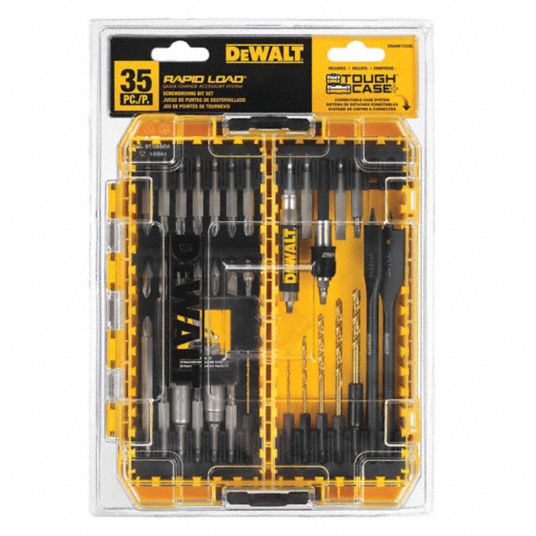 DEWALT, Screwdriver Bit Set, 1/4 in Hex Shank Size, Screwdriver Bit Set