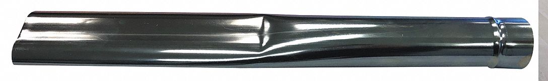 Crevice Tool: Steel, For 2 in Hose Dia, 20 in Lg, 2 in Dia, Std