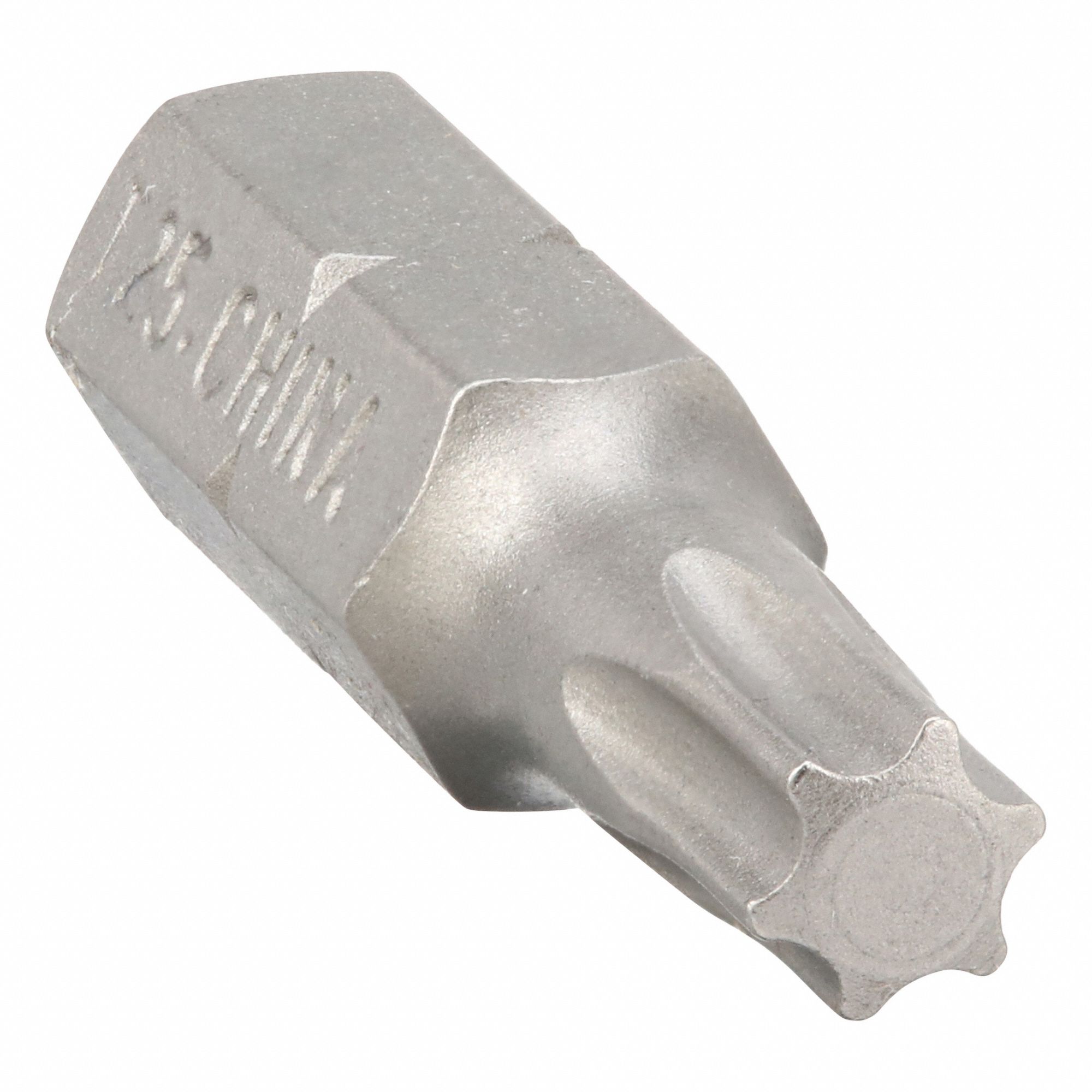Insert Bit: Insert Bit, T25 Bit Size, Imperial/Metric, Torx® Head, Std, 1 in Overall Lg, 10 PK