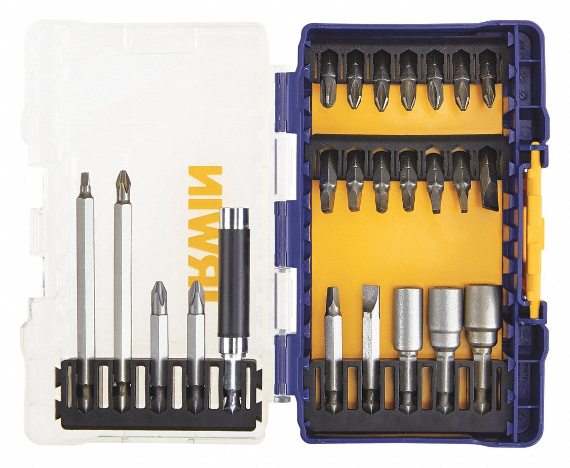 Driver Bit Set: Bit Holders/Nutsetters/Screwdriver Bits, Impact Rated, 24 No. of Pieces, Hex