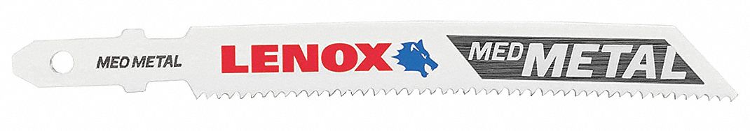 Jigsaw Blade: 18, 3 5/8 in Blade Lg, Bi-Metal, Bi-Metal, T Shank, Ferrous Metals/Steel, 3 PK