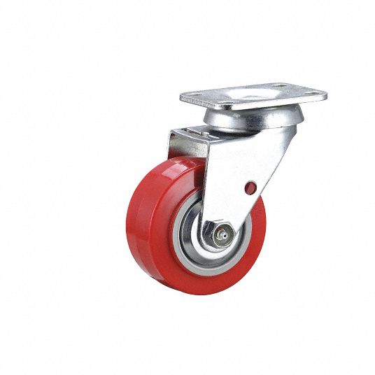4 in Wheel Dia., 600 lb, Debris-Resistant Standard Plate