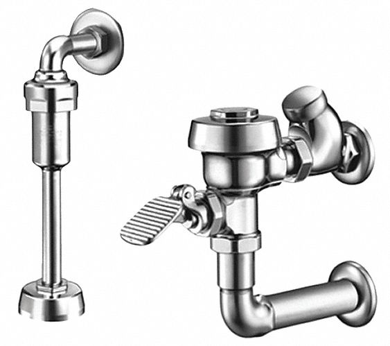 Manual Flush Valve: Royal®, Exposed, Top, 1 gpf Gallons per Flush, 10 in Rough-In, Diaphragm