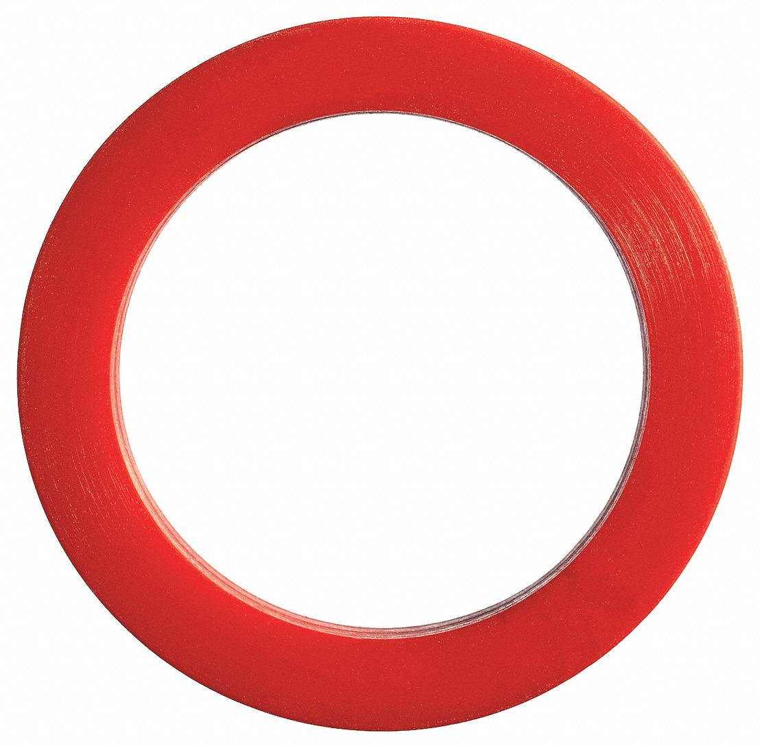 CAM & GROOVE GASKET: FOR 2 IN COUPLING, RED, 2⅝ IN OD, FLAT, 0.25 IN THICK
