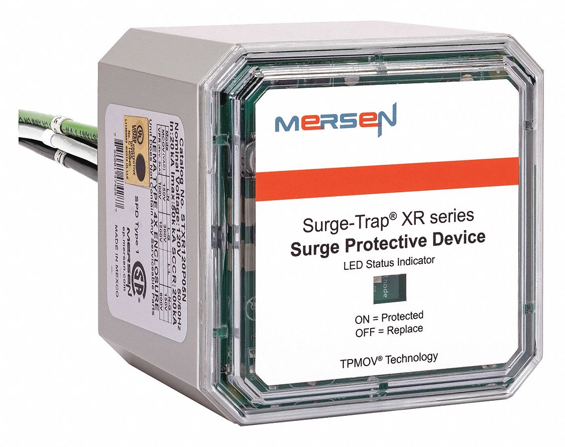 SURGE TRAP Surge Protection Device, Phase 1, Voltage 120V AC, Max. Continuing Operating Voltage