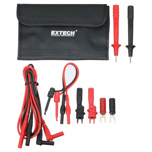 EXTECH, CAT III 1000V, Alligator Clips/Probe, Test Lead Kit 55KR09