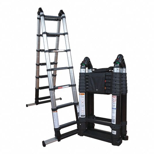 XTEND + CLIMB, 14 ft, 33 in Closed Ht, Telescoping Ladder 55KR48
