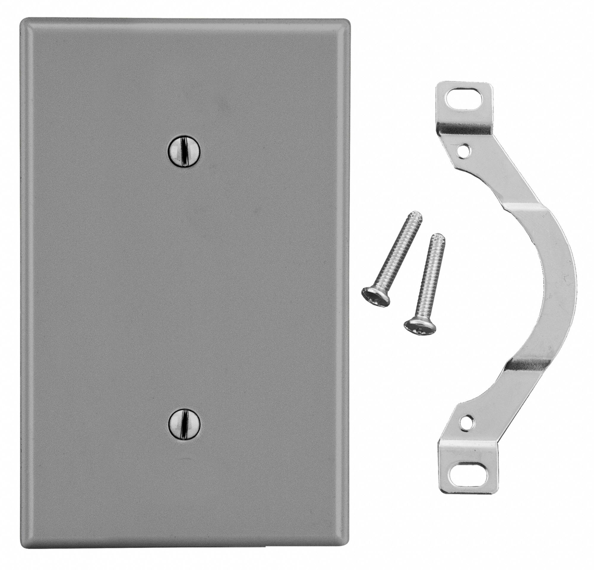 Blank, Plastic, Blank Strap Mount Wall Plate 55KR84P14GY Grainger