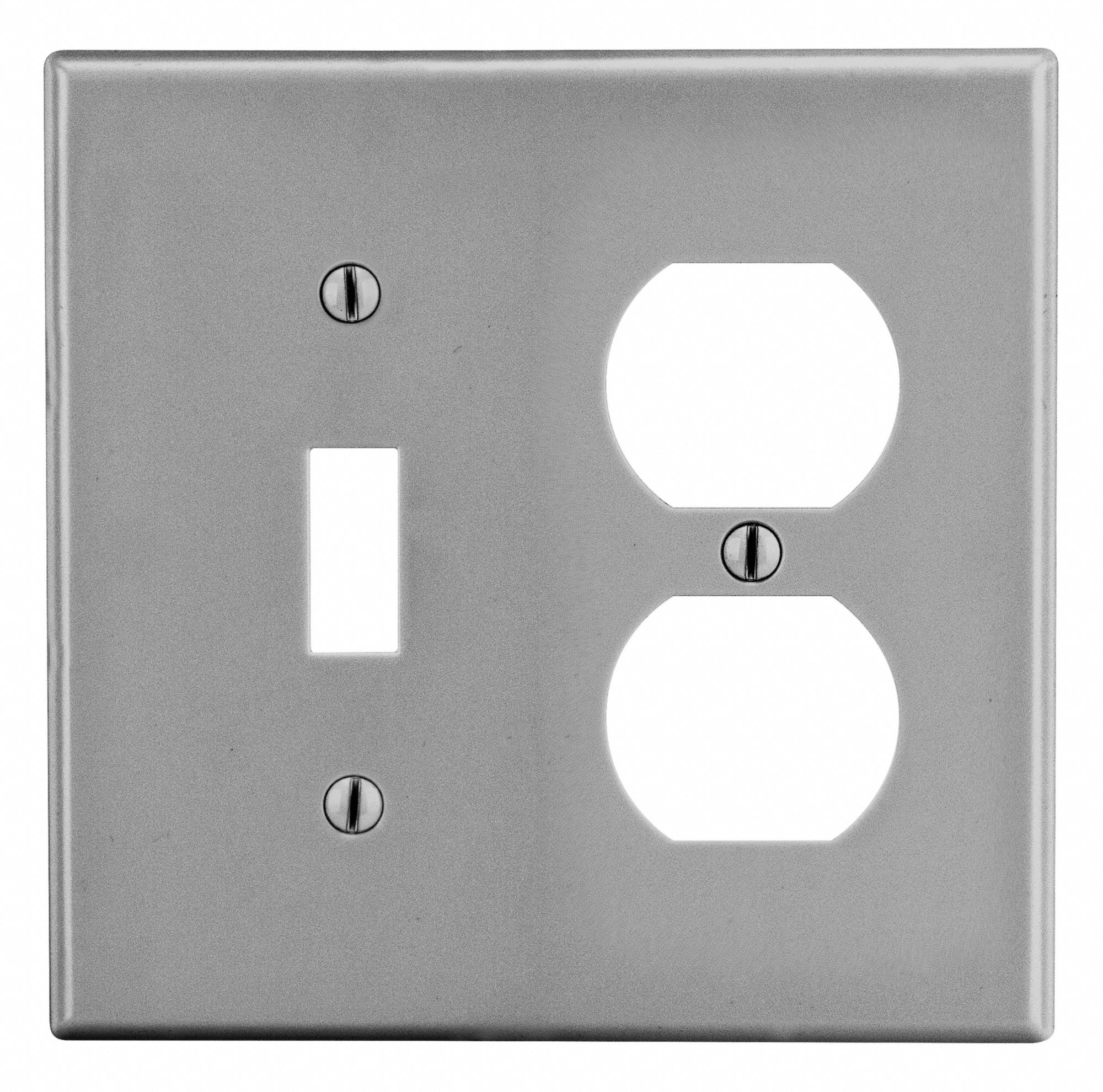 DUPLEX RECEPTACLE WALL PLATE,GRAPHITE