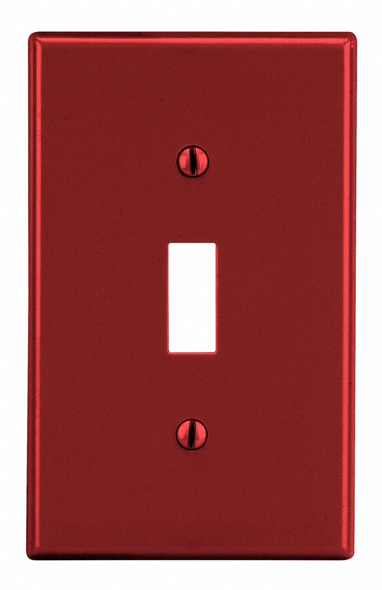 TOGGLE SWITCH WALL PLATE,RED,POLY