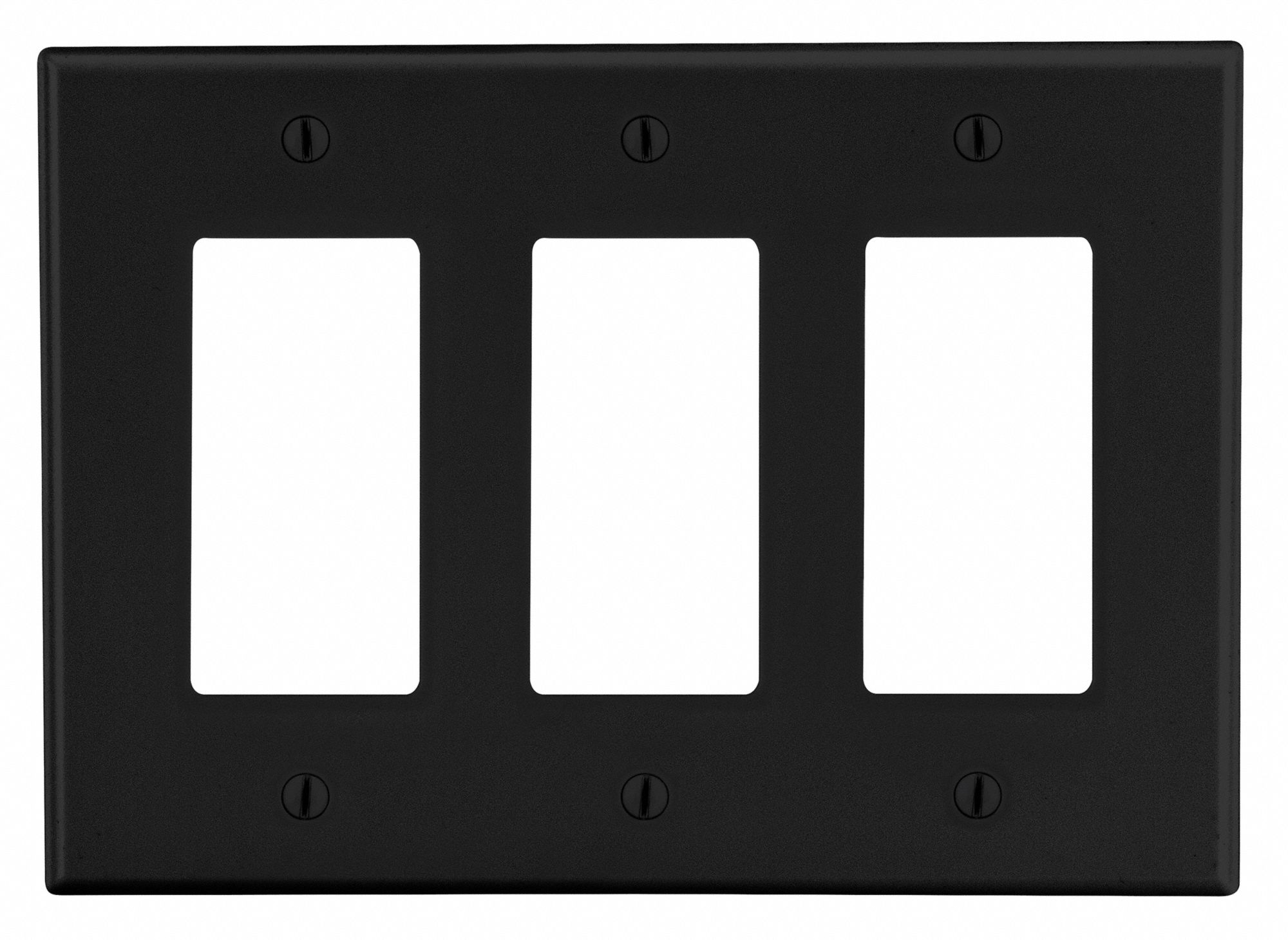 ROCKER WALL PLATE,BLACK,POLY
